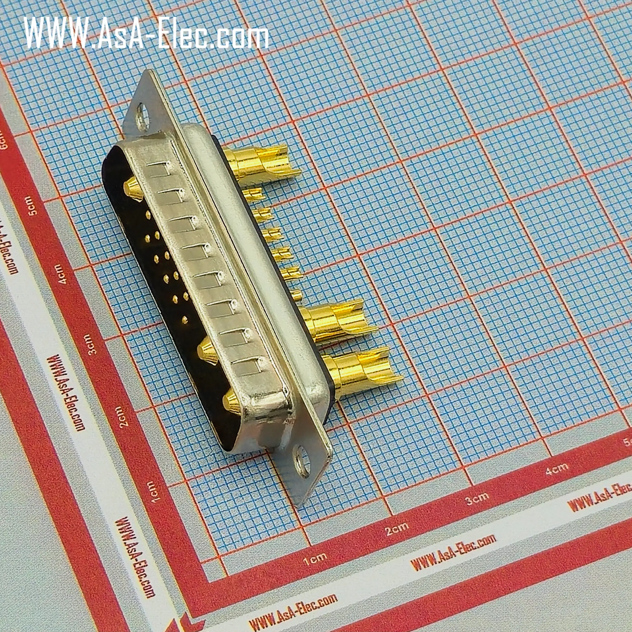 POWER D-SUB 13W3 SOLDER CUP-MALE